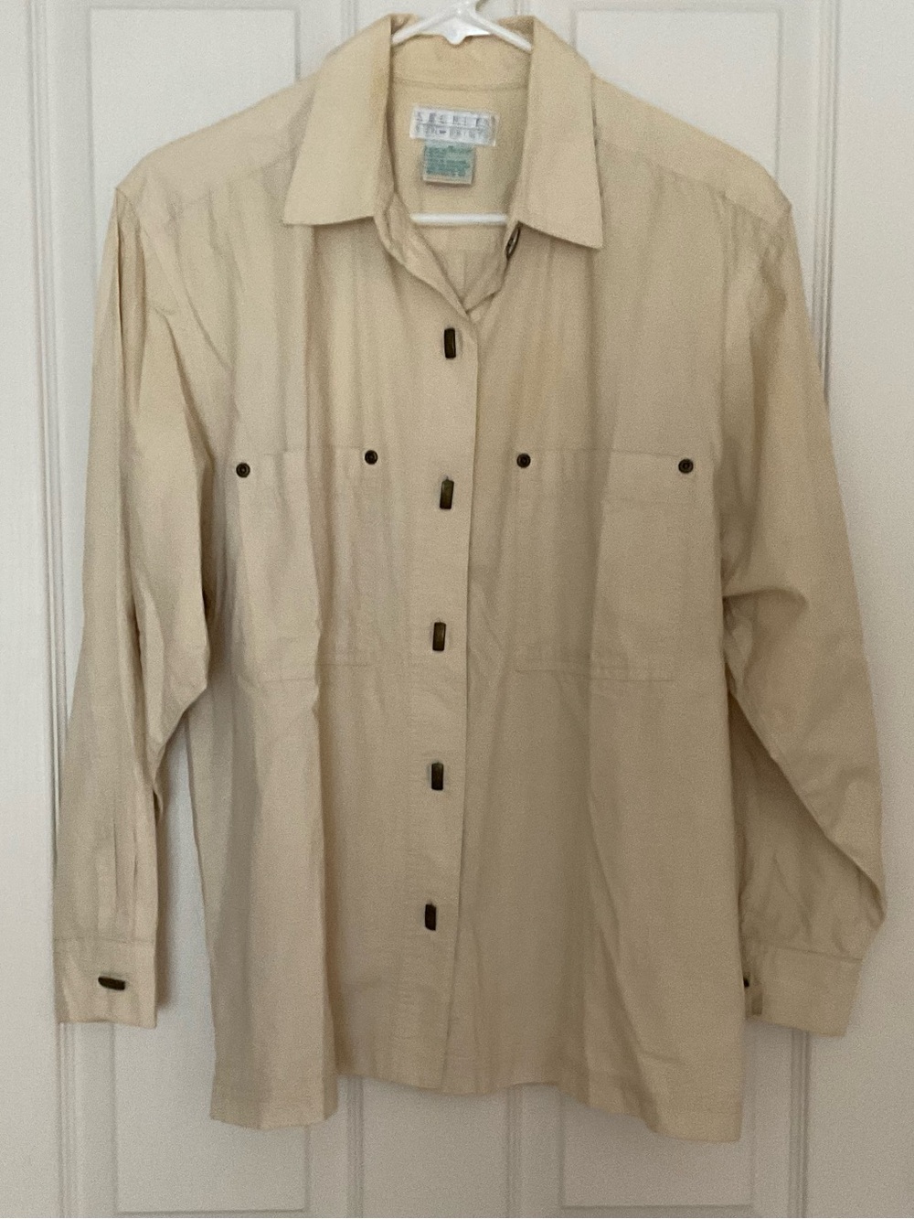 Classic Women’s Beige Button-Up Blouse